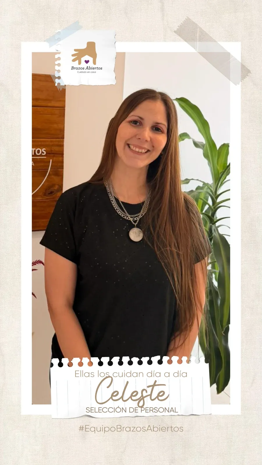 Celeste, responsable de selección de personal de Brazos Abiertos