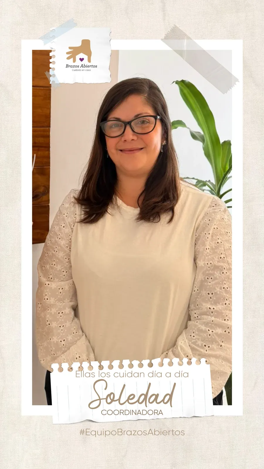 Soledad, coordinadora de Brazos Abiertos